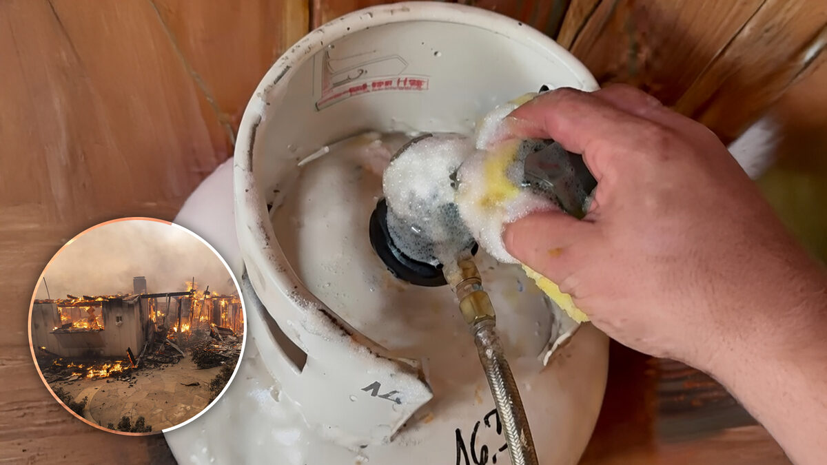 Cometió un error con la manguera de gas… y su casa se incendió