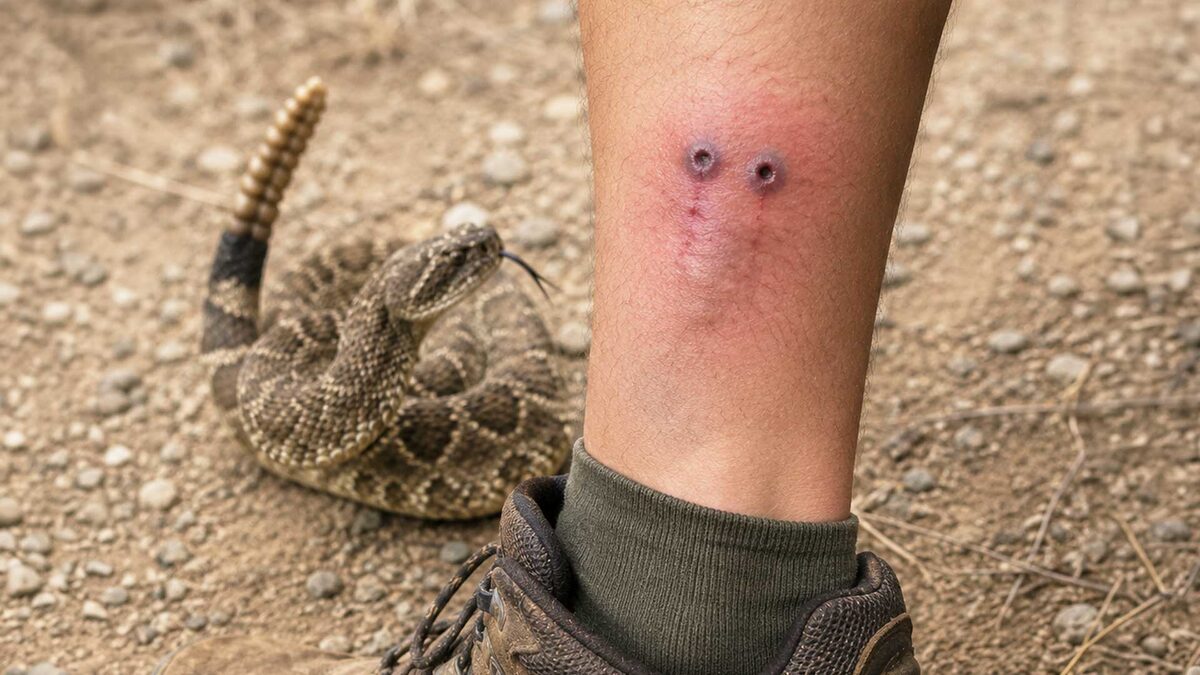 Cómo sobrevivir a la mordedura de una víbora de cascabel