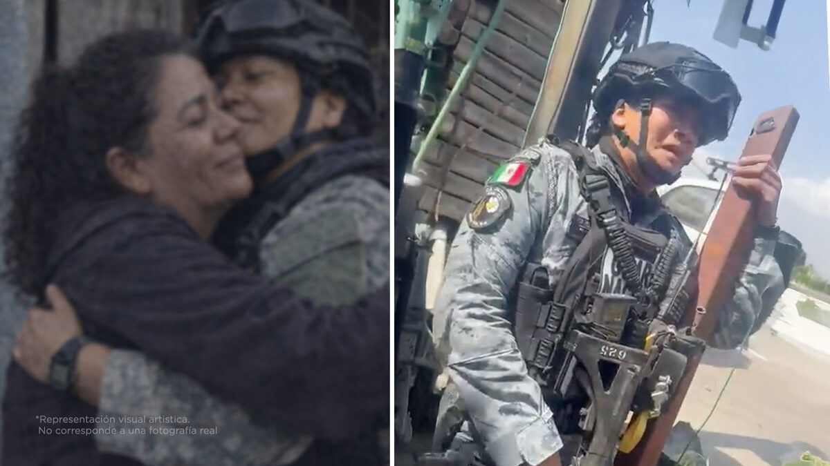 Entre lágrimas, una madre se despide de su hija
