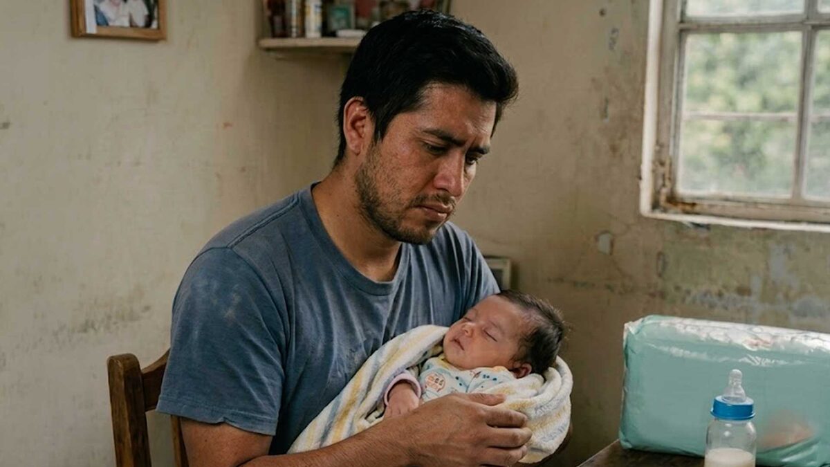 Esto sufre un hombre después del parto, pero le da pena decirlo
