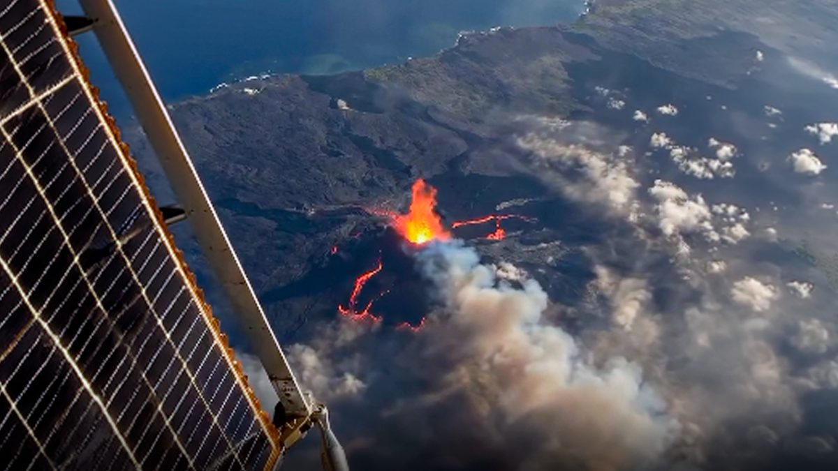 La erupción fue tan grande que pudo verse desde el espacio