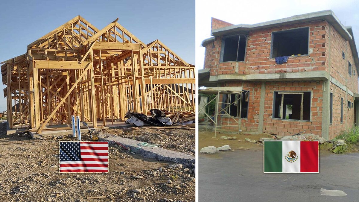 ¿Por qué las casas en Estados Unidos y México son tan diferentes?