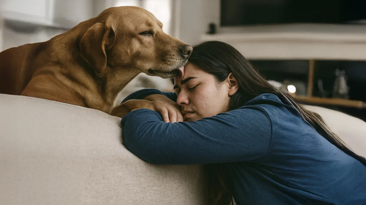 ¿Por qué tu perro actúa diferente cuando estás en tus días?