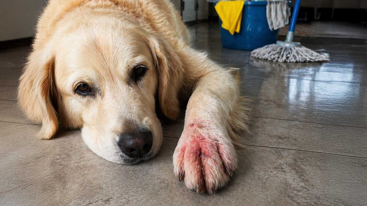 Si tienes perritos en casa, no trapees con cloro ni Fabuloso