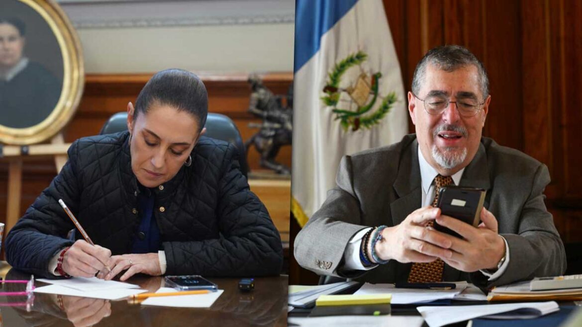 Claudia-Sheinbaum-y-el-Presidente-de-Guatemala-Dialogan-sobre-Desarrollo-Fronterizo (1)