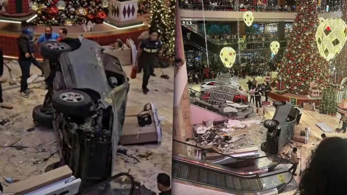 Video-capta-momento-exacto-de-vehiculo-cayendo-en-plaza-Miraflores